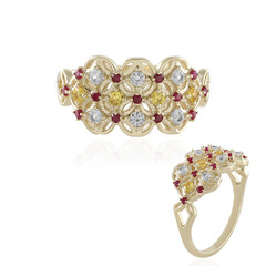 9K Yellow Sapphire Gold Ring