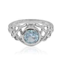 Sky Blue Topaz Silver Ring