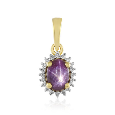 Star Ruby Silver Pendant