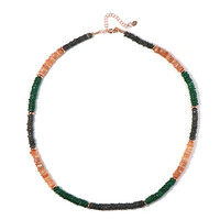 Rose Hematite Silver Necklace