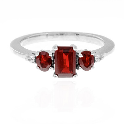 Indian Garnet Silver Ring