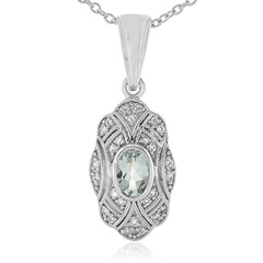 Aquamarine Silver Necklace