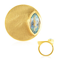 Sky Blue Topaz Silver Ring