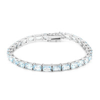 Sky Blue Topaz Silver Bracelet