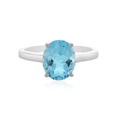 Sky Blue Topaz Silver Ring