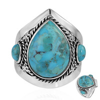 Kingman Blue Mojave Turquoise Silver Ring (Art of Nature)