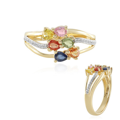Pink Sapphire Silver Ring