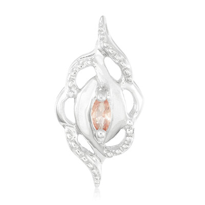 Padparadscha Sapphire Silver Pendant