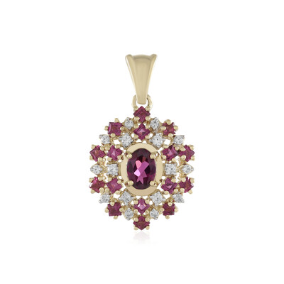 9K Rhodolite Gold Pendant