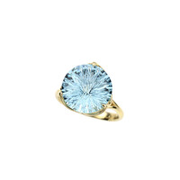 9K Blue Topaz Gold Ring