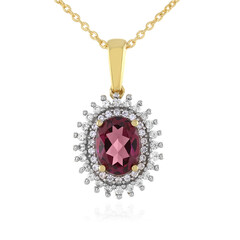 Lindi Garnet Silver Necklace