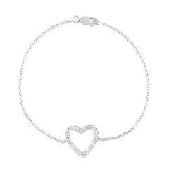 White Topaz Silver Bracelet