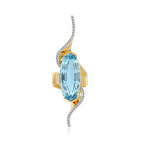 9K Sky Blue Topaz Gold Pendant (Adela Gold)