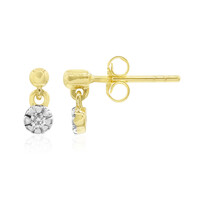 9K SI1 (G) Diamond Gold Earrings