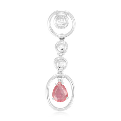 Padparadscha Sapphire Silver Pendant