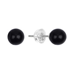 Shungite Silver Earrings