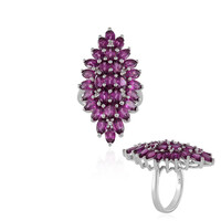 Rhodolite Silver Ring