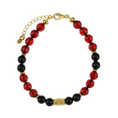 Colombian red Amber Silver Bracelet