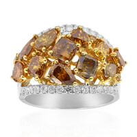 18K SI2 Orange Diamond Gold Ring (CIRARI)