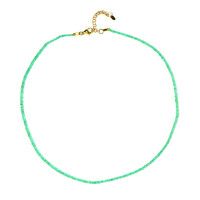 Russian Emerald Silver Necklace