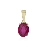 9K Madagascar Ruby Gold Pendant