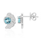 Blue Apatite Silver Earrings (Pallanova)
