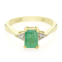Bahia Emerald Silver Ring