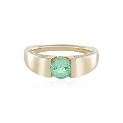 14K Russian Emerald Gold Ring (de Melo)