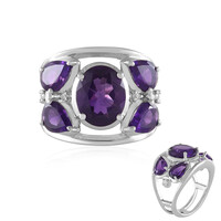 Moroccan Amethyst Silver Ring