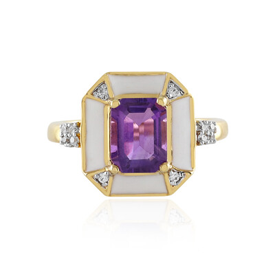 Amethyst Silver Ring (M de Luca)