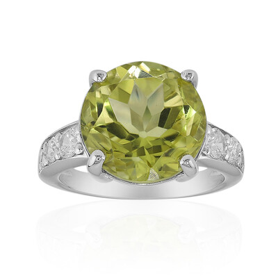 Lemon Citrine Silver Ring