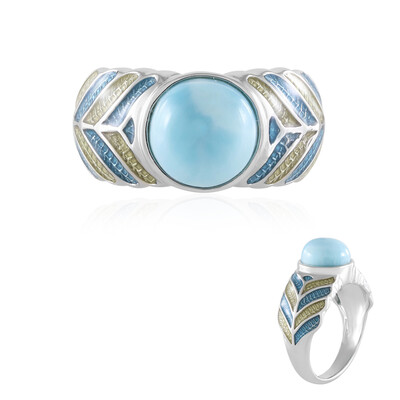 Larimar Silver Ring (Adela Silber)