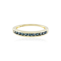 9K Blue Sapphire Gold Ring