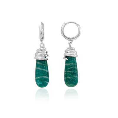 Amazonite Silver Earrings