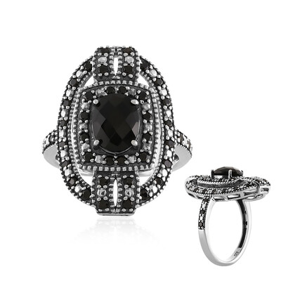 Black Onyx Silver Ring