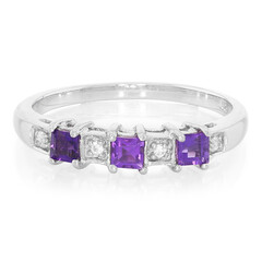 Zambian Amethyst Silver Ring
