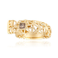 9K I2 Champagne Diamond Gold Ring (Ornaments by de Melo)