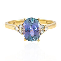 14K Unheated Tanzanite Gold Ring (CIRARI)