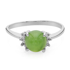 Imperial Chrysoprase Silver Ring