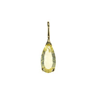 9K Lemon Citrine Gold Pendant