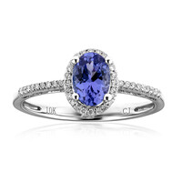 10K AAA Tanzanite Gold Ring