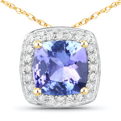 14K Tanzanite Gold Necklace