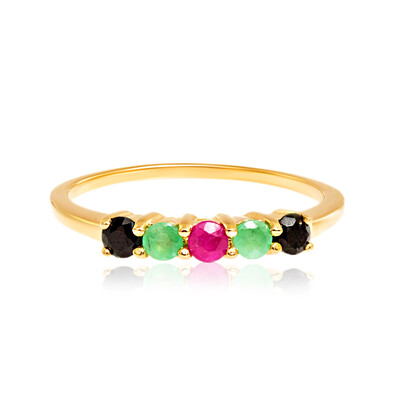 Black Sapphire Silver Ring