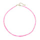 Pink Ethiopian Opal Silver Necklace