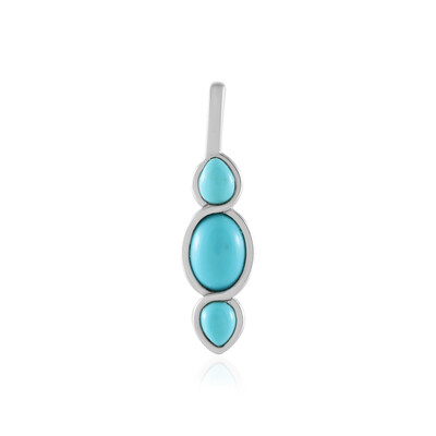 Sleeping Beauty Turquoise Silver Pendant