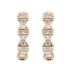 14K I1 (H) Diamond Gold Earrings (CIRARI)