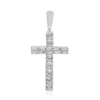 White Topaz Silver Pendant