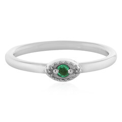 Colombian Emerald Silver Ring