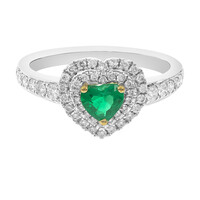 18K Colombian Emerald Gold Ring (CIRARI)