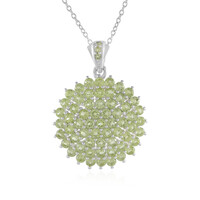 Peridot Silver Necklace